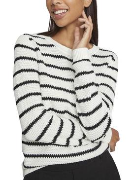 Camisa branca e preta Vila Vidalo para mulher.