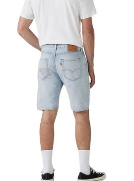 Bermudas Levis 501 Original azul para homem