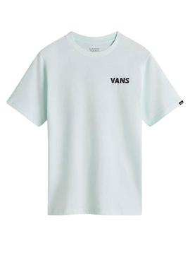 Camiseta Vans Headwaves turquesa para criança.