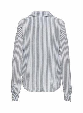 Camisa Only Lottie azul para mulher