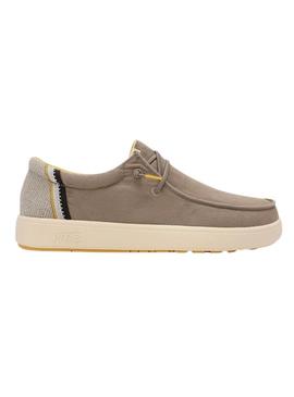 Sapatos Walkin Pitas Canna taupe para homem