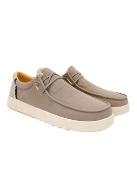 Sapatos Walkin Pitas Canna taupe para homem