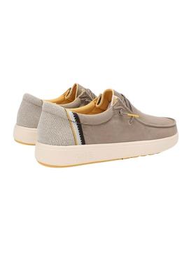 Sapatos Walkin Pitas Canna taupe para homem