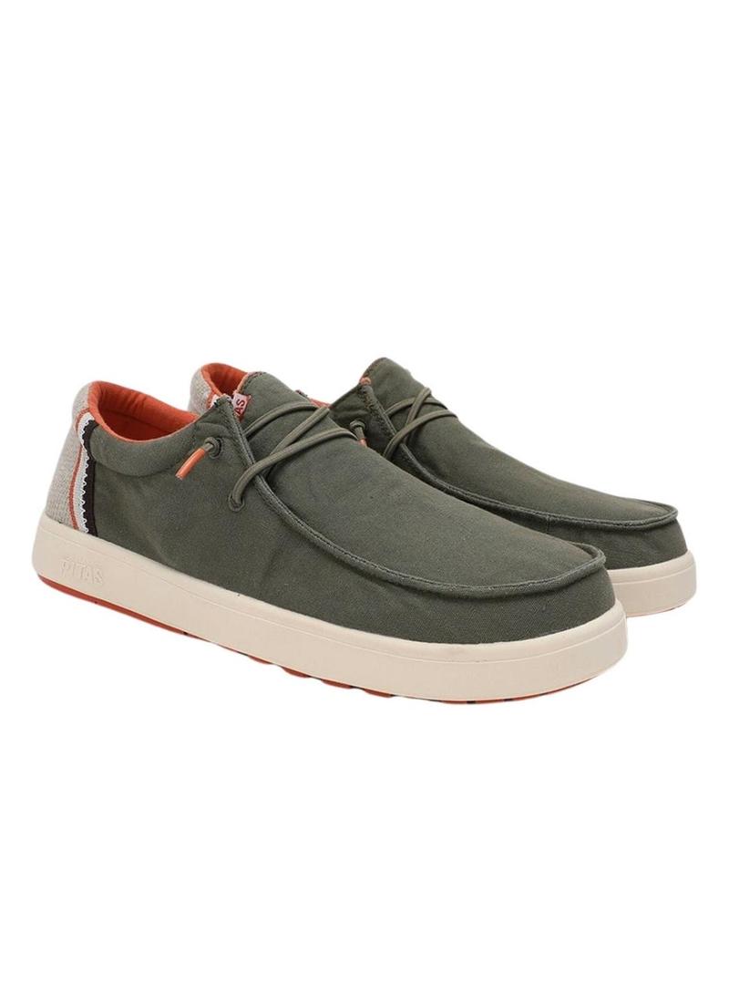 Sapatos Walkin Pitas Canna verde para homem