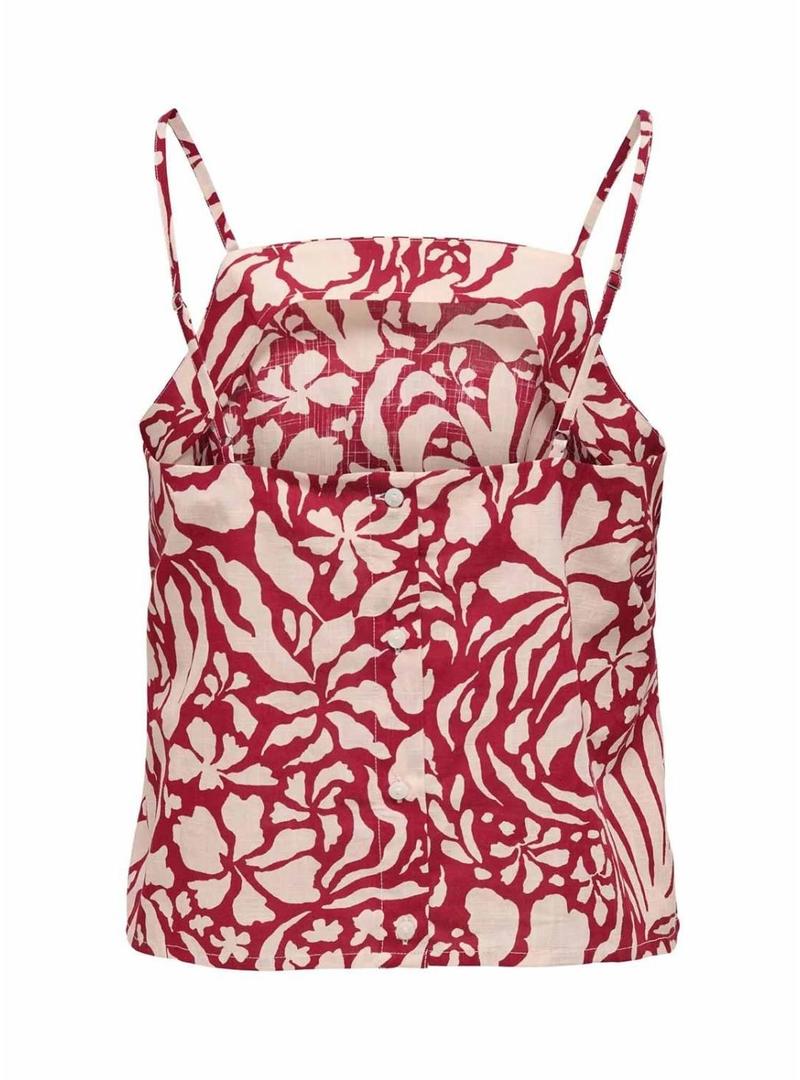 Top Only Kaleen vermelho para mulher