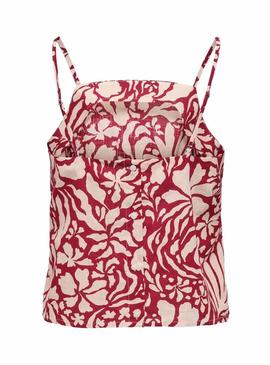 Top Only Kaleen vermelho para mulher