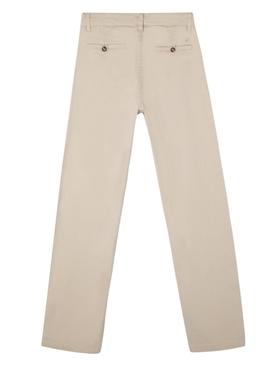 Calça chino Silbon Sport bege para homem.