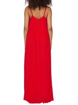 Vestido Only Niki vermelho para mulher.