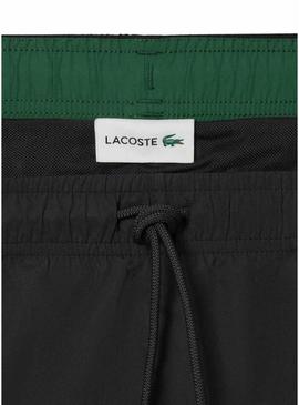 Calção Lacoste básico preto para homem