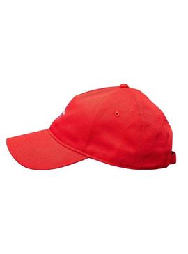 Boné Calvin Klein Jeans Monologo Baseball vermelho para homens.