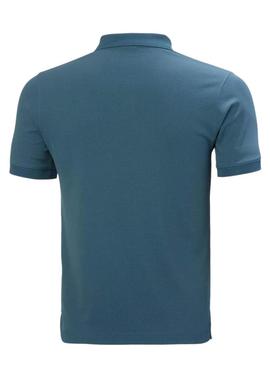 Camisa polo azul Helly Hansen Driftline para homem.