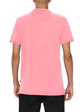 Polo Only and Sons Travis rosa para homem.