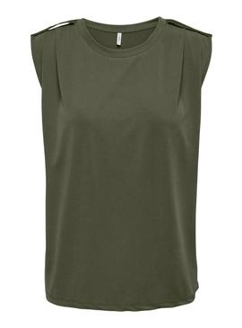 Camiseta Only Free verde para mulher.