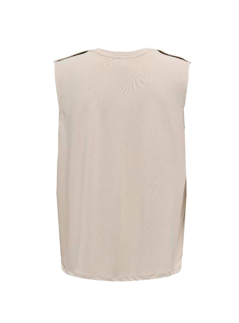 Camiseta Only Free Modal cinza para mulher