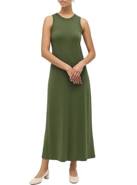 Vestido verde Only May para mulher.