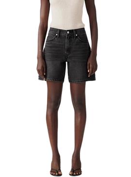 Bermudas Levis 94 Baggy preto para mulher