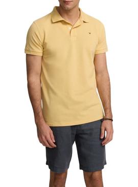 Polo Clássica amarela para homem
