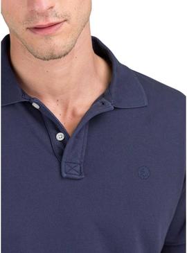  Polo El Ganso tingida de azul marino para homens.