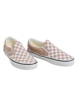   Classic Slip-On COLOR THEORY CHECKERBOARD Warm Tau.