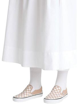   Classic Slip-On COLOR THEORY CHECKERBOARD Warm Tau.