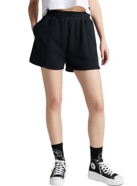Shorts Converse Star Chevron preto para mulher.