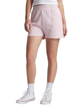 Shorts Converse Star Chevron rosa para mulher
