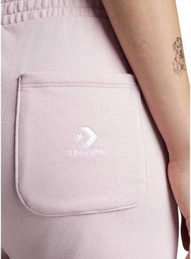 Shorts Converse Star Chevron rosa para mulher