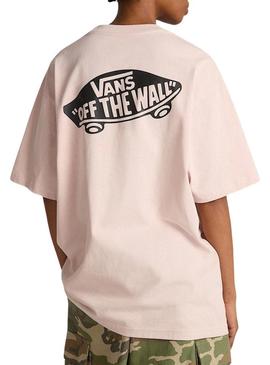 Camisa Vans Style 76 rosa para homem.