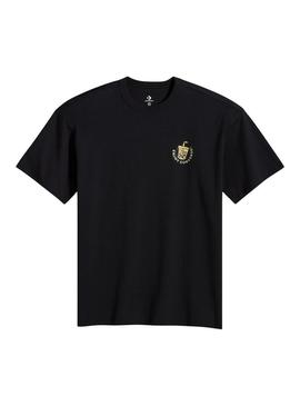 Camiseta Converse Bobba Tea negra para homens.