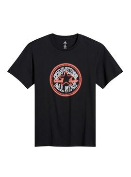Camiseta Converse Neon Sig preta para homem.