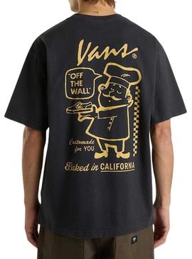 Camiseta Vans Baked preta para homem.