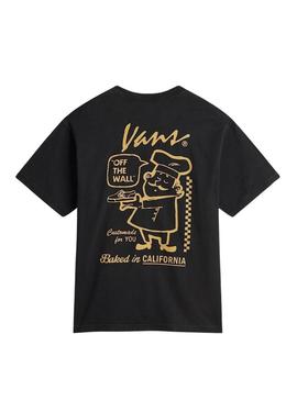 Camiseta Vans Baked preta para homem.