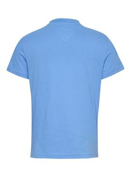 Camiseta Tommy Jeans Bubble azul para mulher