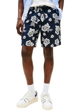 Bermudas Tommy Jeans Slub estampado floral para homem