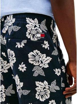 Bermudas Tommy Jeans Slub estampado floral para homem