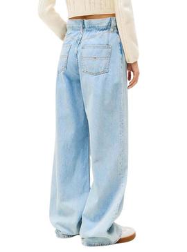 Calça de ganga Tommy Jeans Paperbag azul para mulher