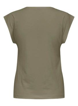 Camiseta Only Delia verde para mulher