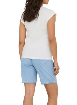 Camisa Only Delia branca para mulher