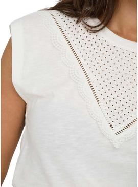 Camisa Only Delia branca para mulher
