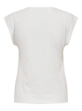 Camisa Only Delia branca para mulher
