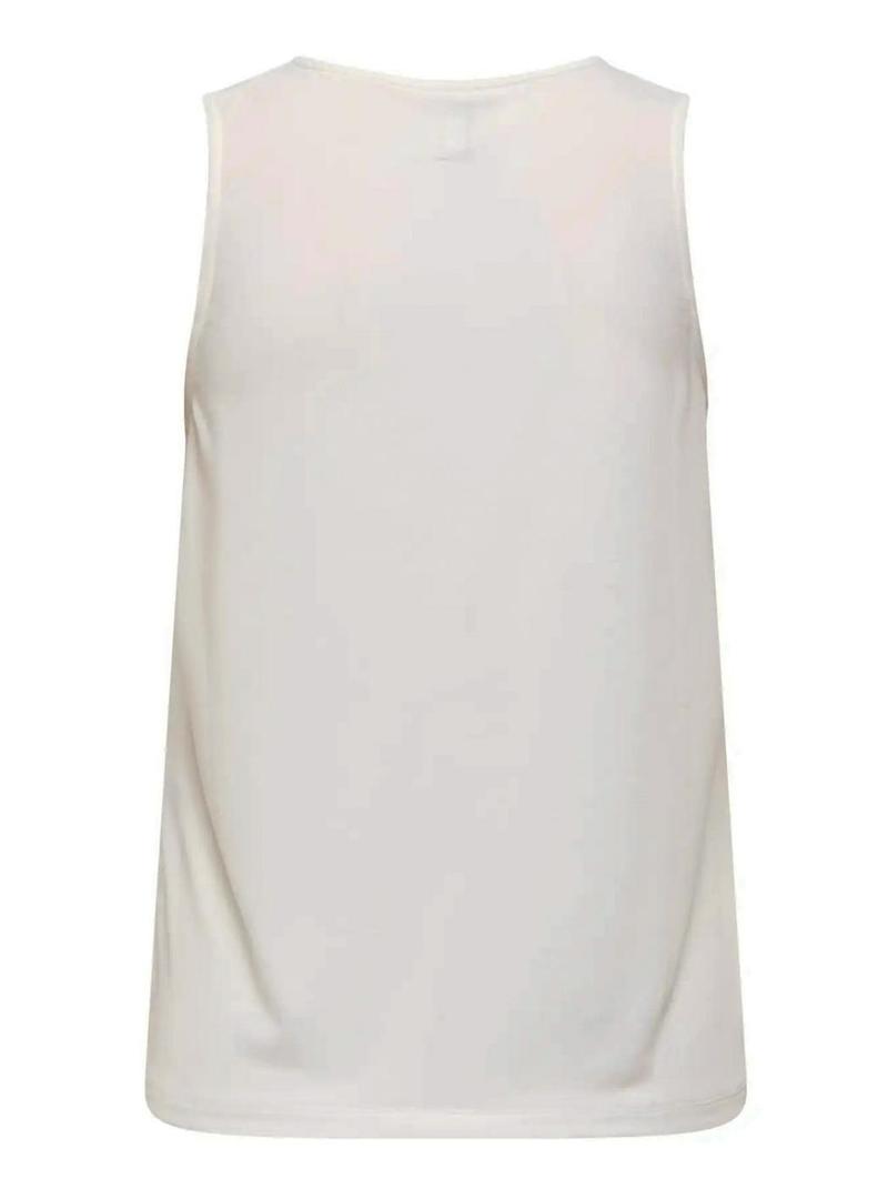 Camiseta Only Free branca e coral para mulher