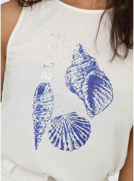 Camiseta Only Free branca para mulher