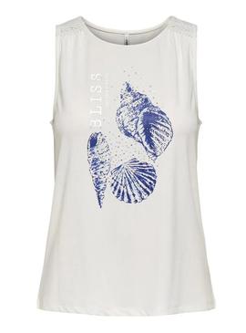 Camiseta Only Free branca para mulher