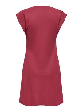 Vestido Only Jany granate para mulher