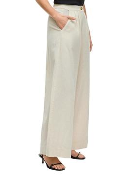 Calça Vila Etni bege para mulher