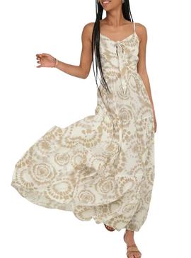 Vestido Only Chiara bege para mulher