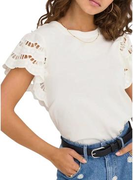 Camisa branca Only Macy para mulher.