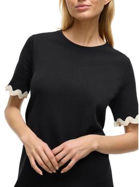 Vestido Vila Calisa preto para mulher.