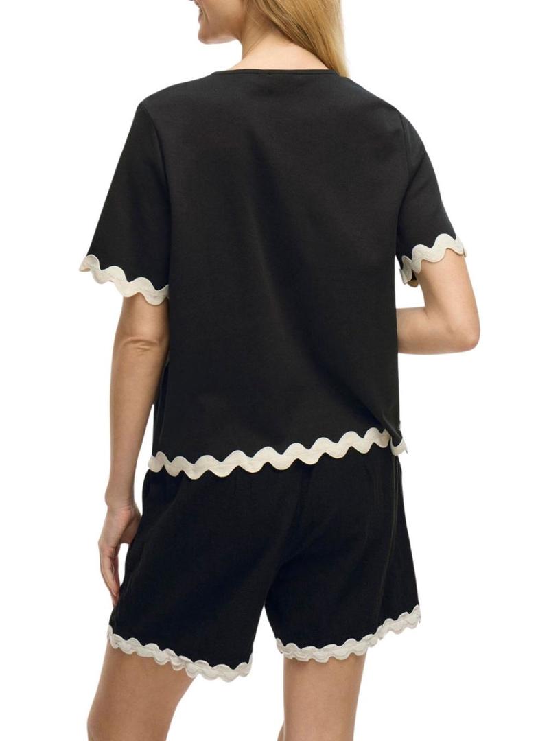 Top Vila Calisa preto para mulher