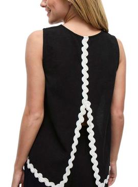 Top preto para mulher.